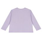 Girls Lilac Logo Long Sleeve Top, 1, hi-res