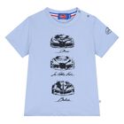 Younger Boys Blue Logo T-Shirt, 2, hi-res