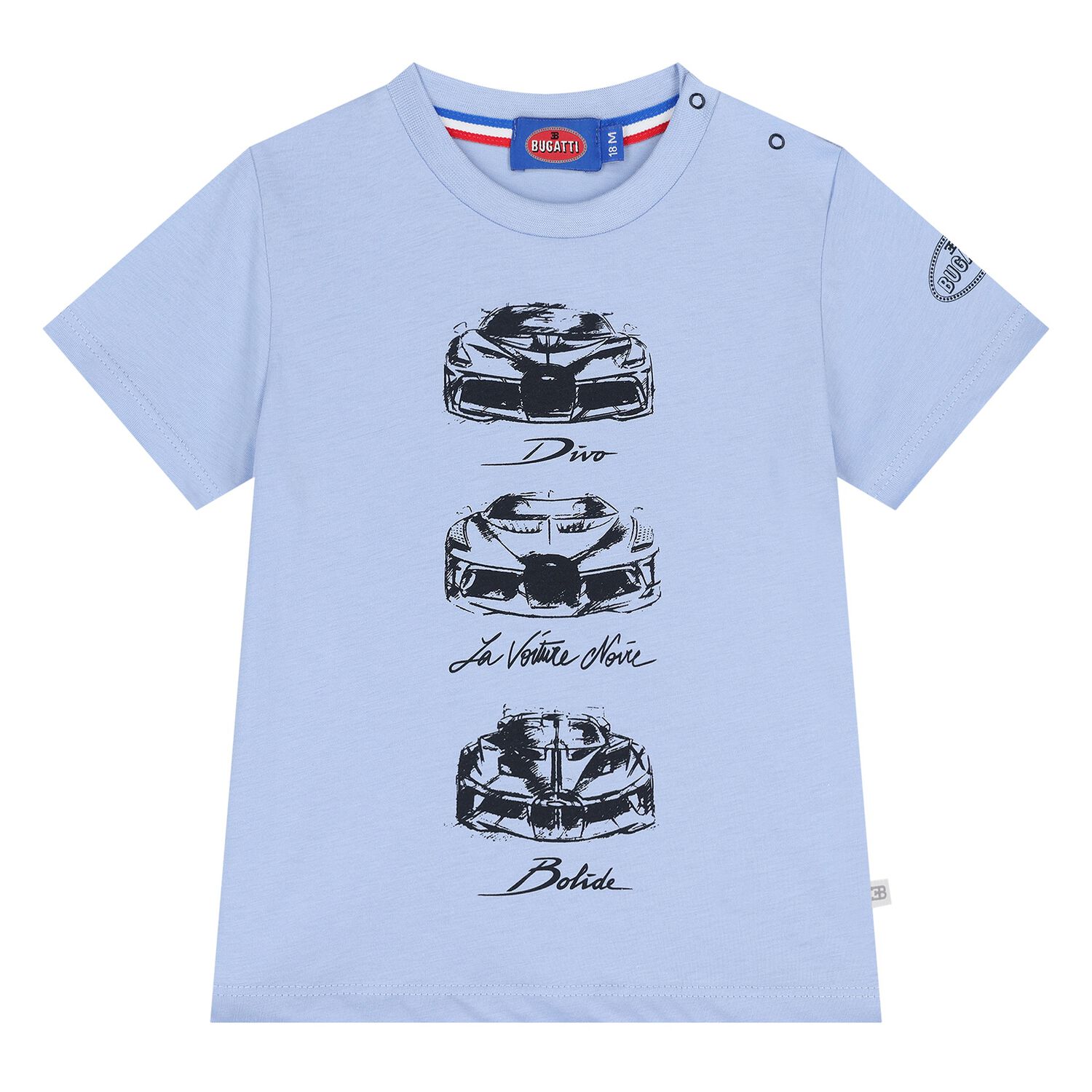 Younger Boys Blue Logo T-Shirt, 2, hi-res