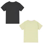 Boys Beige & Grey T-Shirts ( 2-Pack ), 1, hi-res