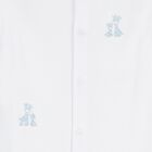Baby Boys White & Blue Just Giraffe Babygrow Set, 1, hi-res