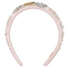 Girls Pink Flower Sequin Headband, 1, hi-res