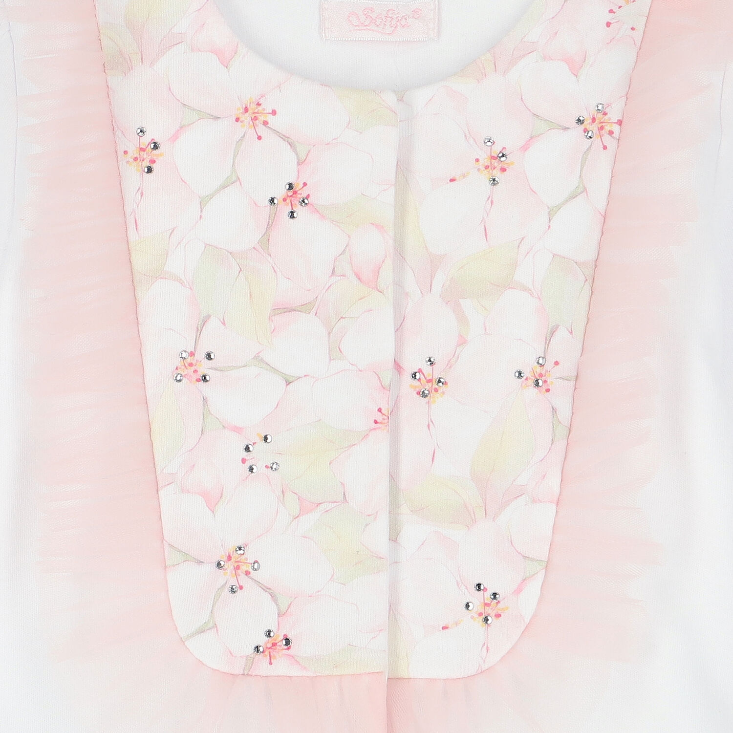 افرول بطبعة الورود باللون الابيض للبنات , 1, hi-res image number null