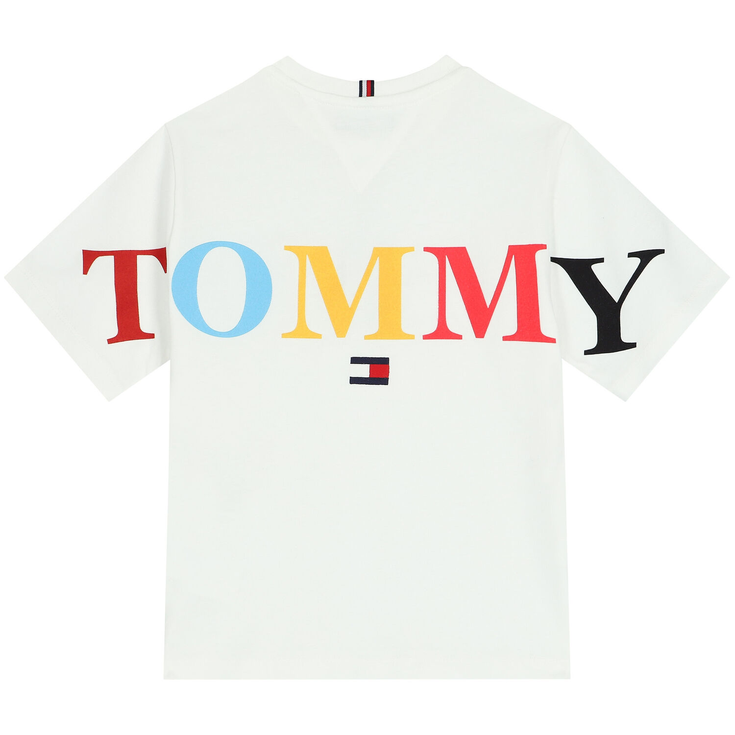 تيشيرت أولاد بالشعار باللون الأبيض, 2, hi-res