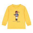 Baby Boys Yellow Polo Bear T-Shirt, 1, hi-res