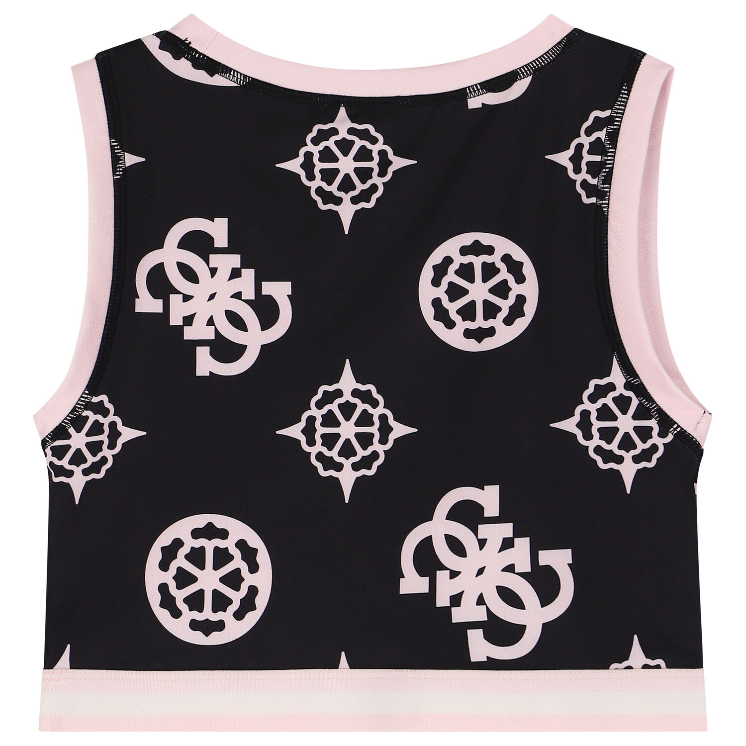 Girls Black & Pink Logo Top, 1, hi-res image number null
