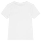 Boys White Logo T-Shirt, 2, hi-res