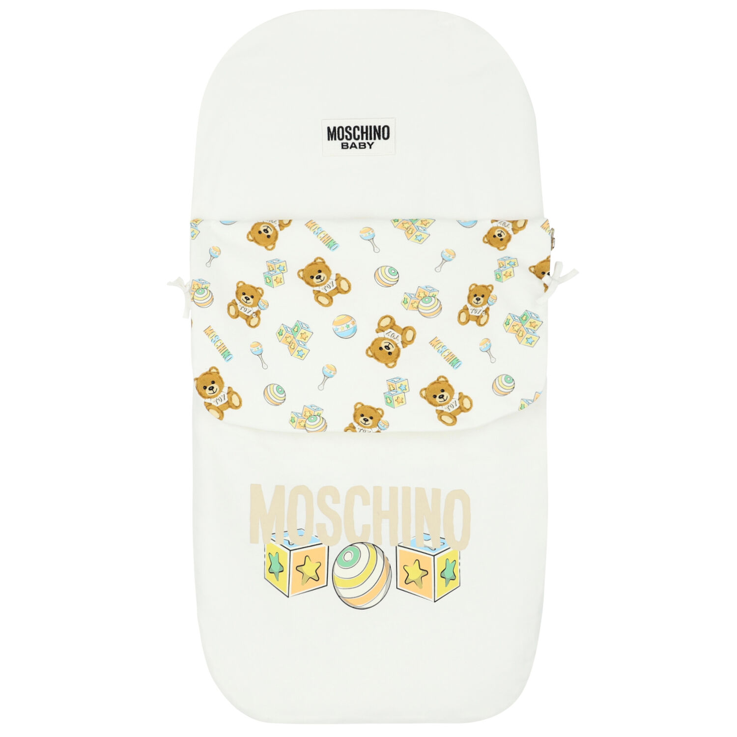 Ivory Teddy Bear Logo Baby Nest, 1, hi-res