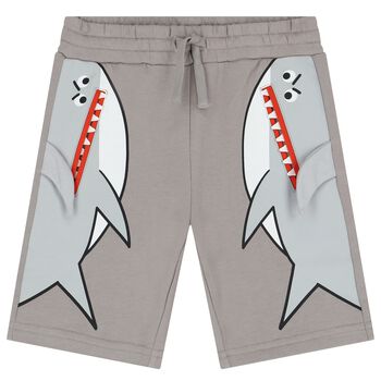Boys Grey Sharks Shorts