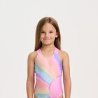 شورت سباحة بنات بطبعة الشمس باللون الوردي, 1, hi-res