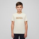 Boys Beige Logo T-Shirt, 1, hi-res