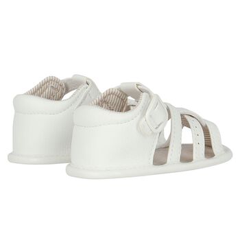 Baby Boys White Sandals