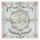 Ivory & Blue Tapestry Swaddle Blanket, 1, hi-res