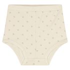 طقم فستان بنات بالشعار باللون العاجى , 1, hi-res