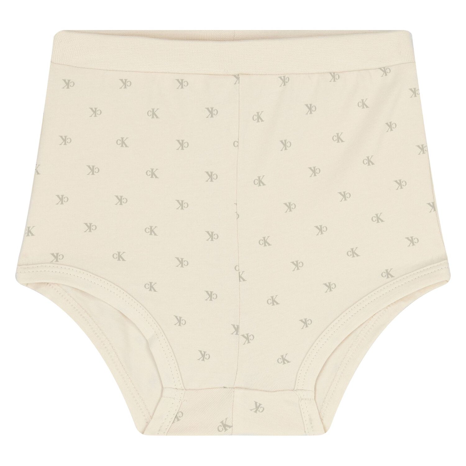 طقم فستان بنات بالشعار باللون العاجى , 1, hi-res