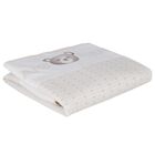 White & Beige Teddy Bear Baby Blanket, 1, hi-res