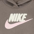 توب هودي بنات بالشعار باللون البيج, 1, hi-res