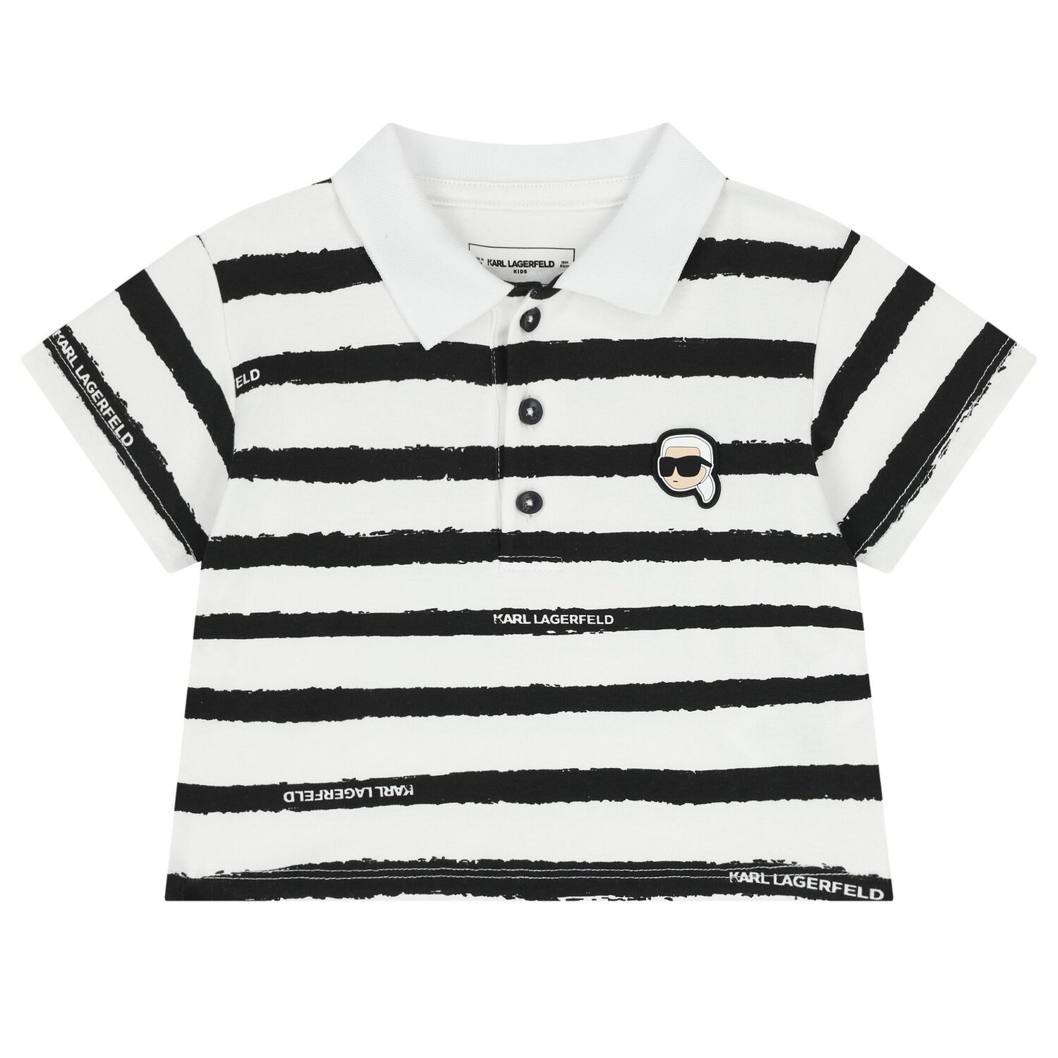 Boys White & Beige Logo Shorts Set, 1, hi-res