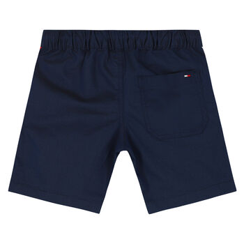 Boys Navy Logo Shorts