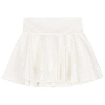 Girls White Skort