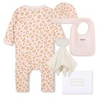 Baby Girls Pink Leopard Babygrow Gift Set, 1, hi-res
