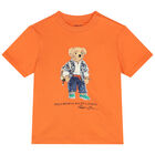 طقم شورت أولاد باللون البرتقالى والكحلى, 1, hi-res