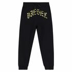 Black & Gold Logo Joggers, 1, hi-res