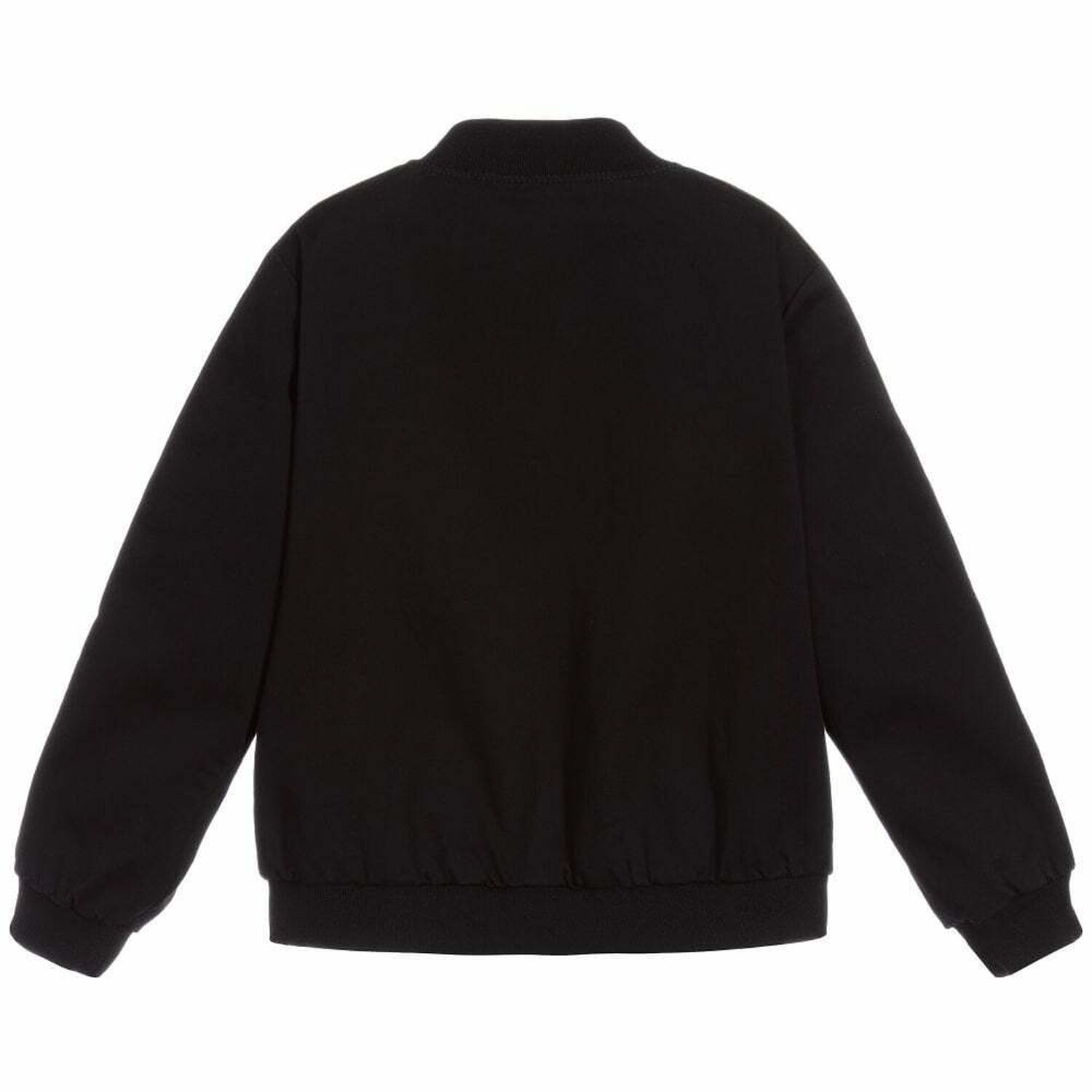 جاكيت بالشعار باللون الاسود للاولاد, 1, hi-res