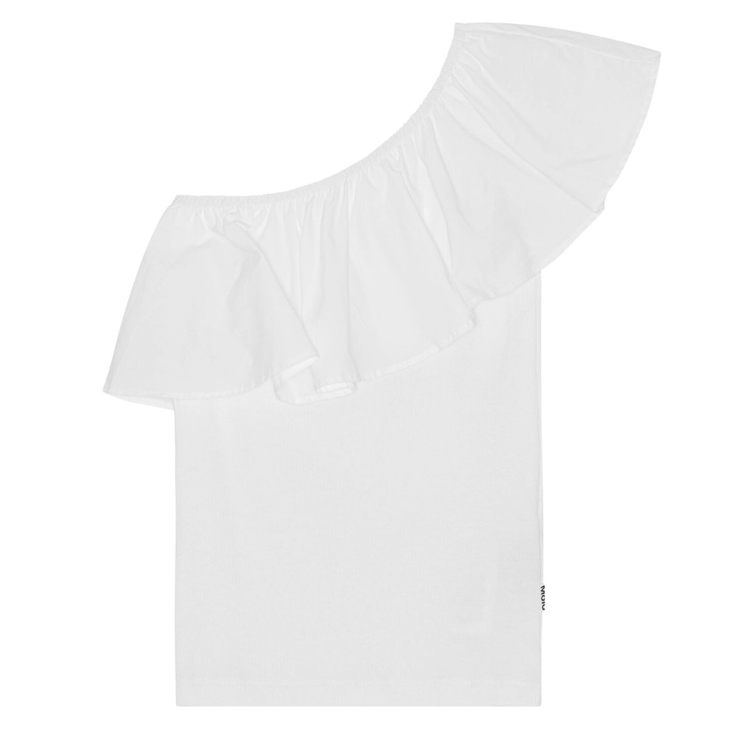 Girls White Ruffle Rebecca Top, 5, hi-res image number null