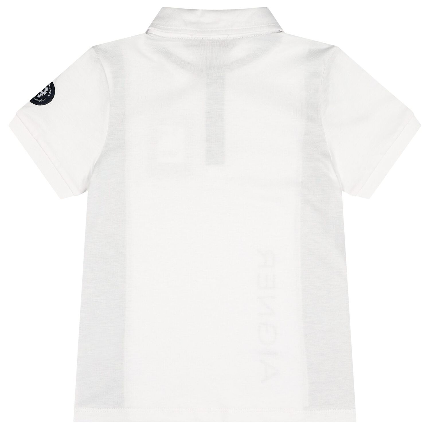 Boys White Logo Polo Shirt, 1, hi-res