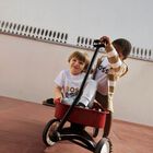 Younger Boys White Logo T-Shirt, 1, hi-res