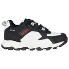 حذاء رياضي بشعار باللونين الأبيض والأسود للأولاد, 1, hi-res