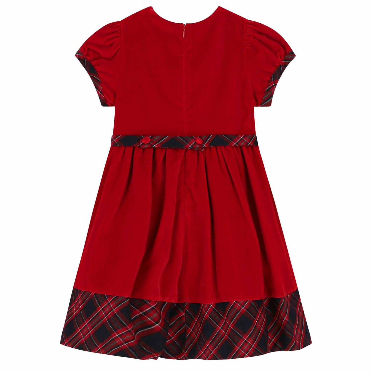 Girls Red Tartan Dress, 1, hi-res image number null