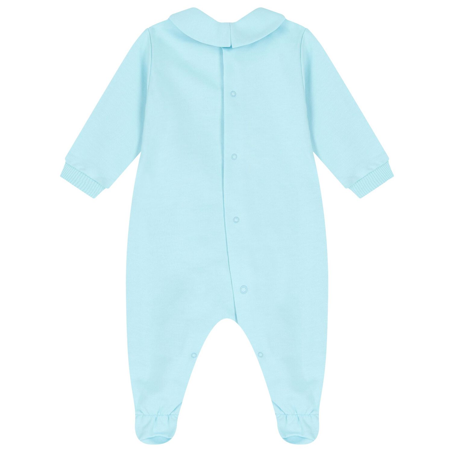 Blue Teddy Bear Logo Babygrow, 4, hi-res