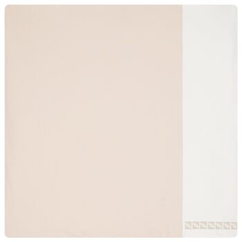 Beige Cotton Jersey Baby Blanket