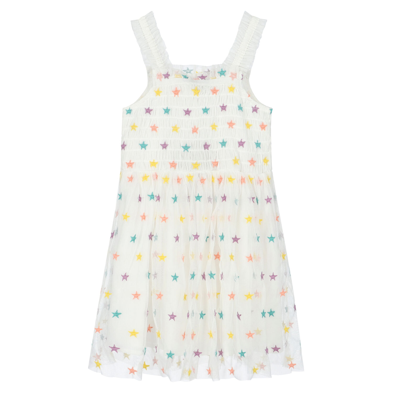 فستان تول باللون الأبيض, 1, hi-res