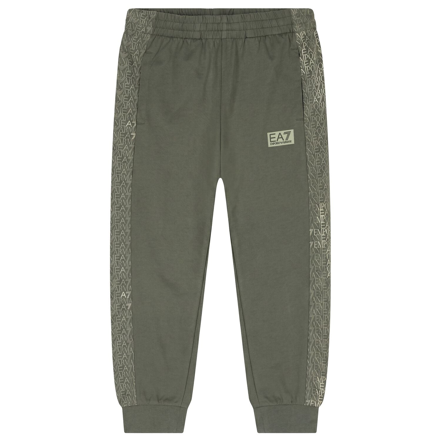 Boys Green Logo Joggers, 1, hi-res