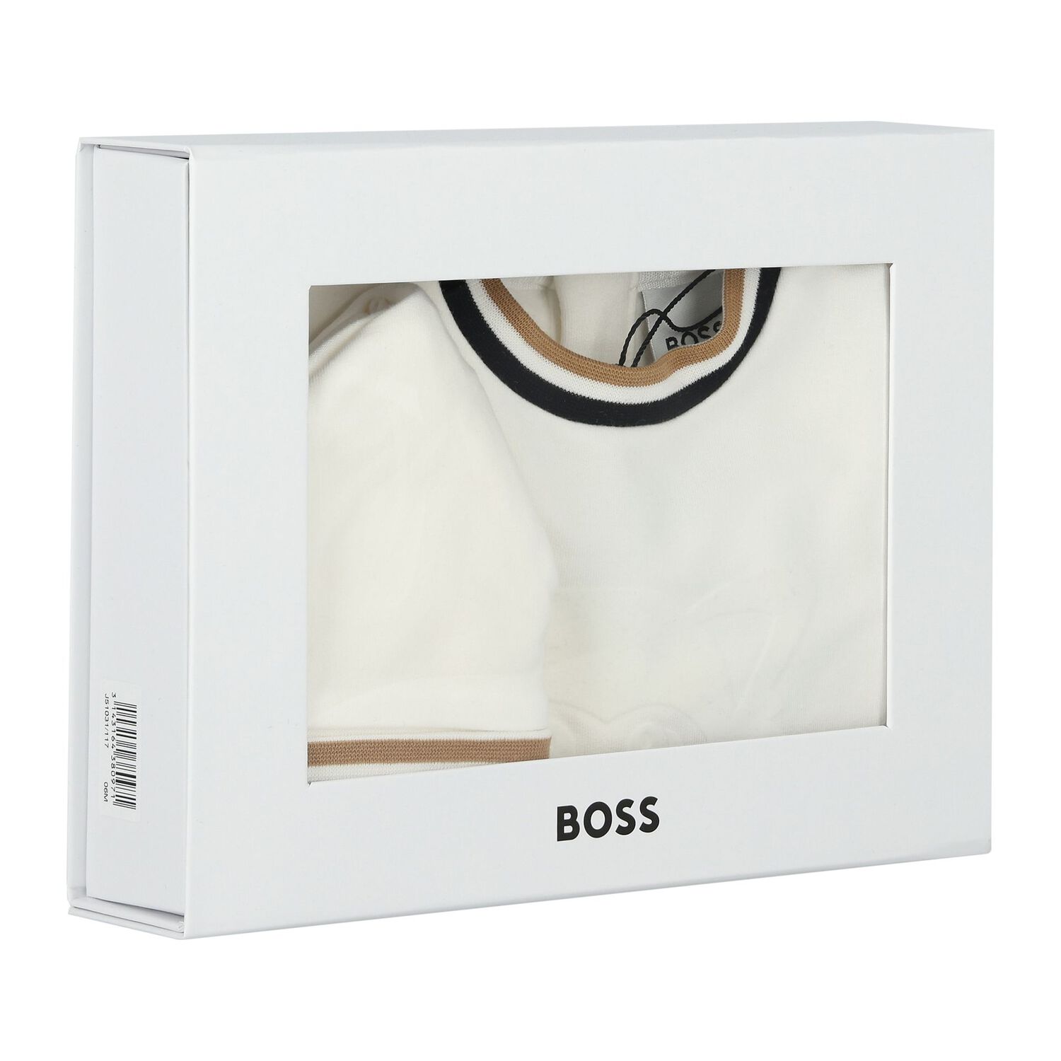 طقم هدايا أفرول بالشعار باللون العاجي, 1, hi-res image number null