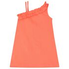 فستان بنات  باللون البرتقالي , 4, hi-res