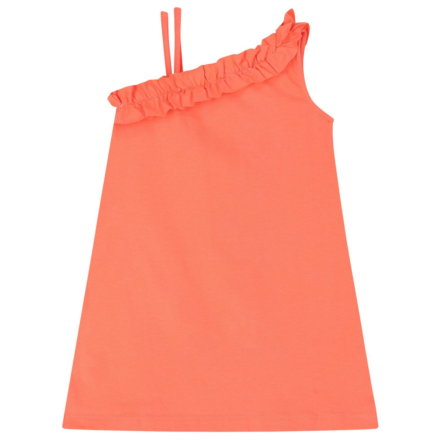 فستان بنات  باللون البرتقالي , 4, hi-res