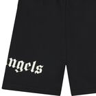 Boys Black Logo Shorts, 2, hi-res