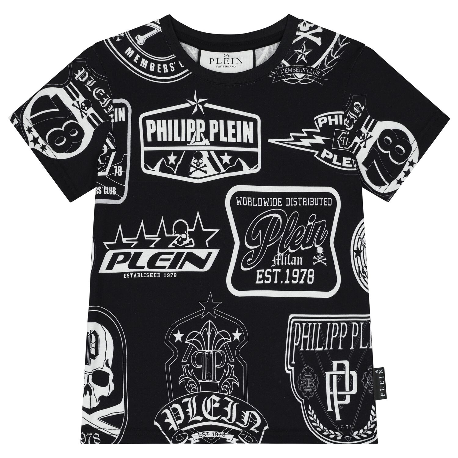 Boys Black Logo T-Shirt, 2, hi-res image number null