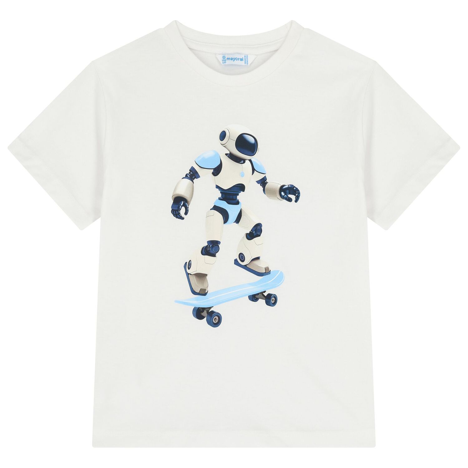 Boys White & Blue Shorts Set, 3, hi-res