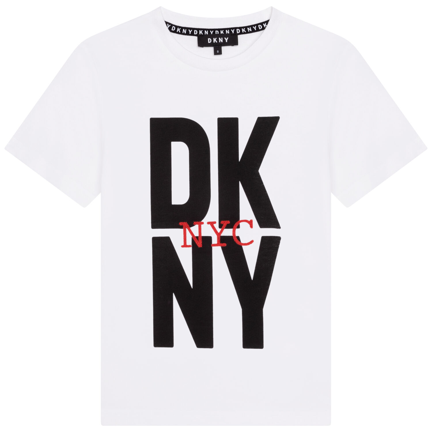 تيشيرت بالشعار باللون الأبيض للأولاد, 2, hi-res