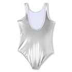Girls Mini Me Silver Logo Swimsuit, 1, hi-res