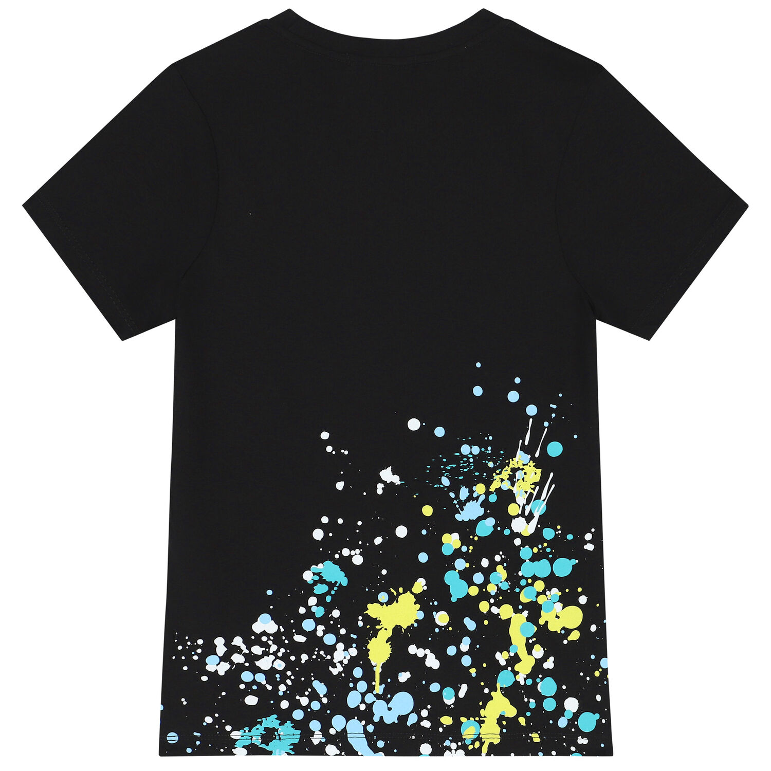 تيشيرت بالشعار باللون الأسود للأولاد, 1, hi-res