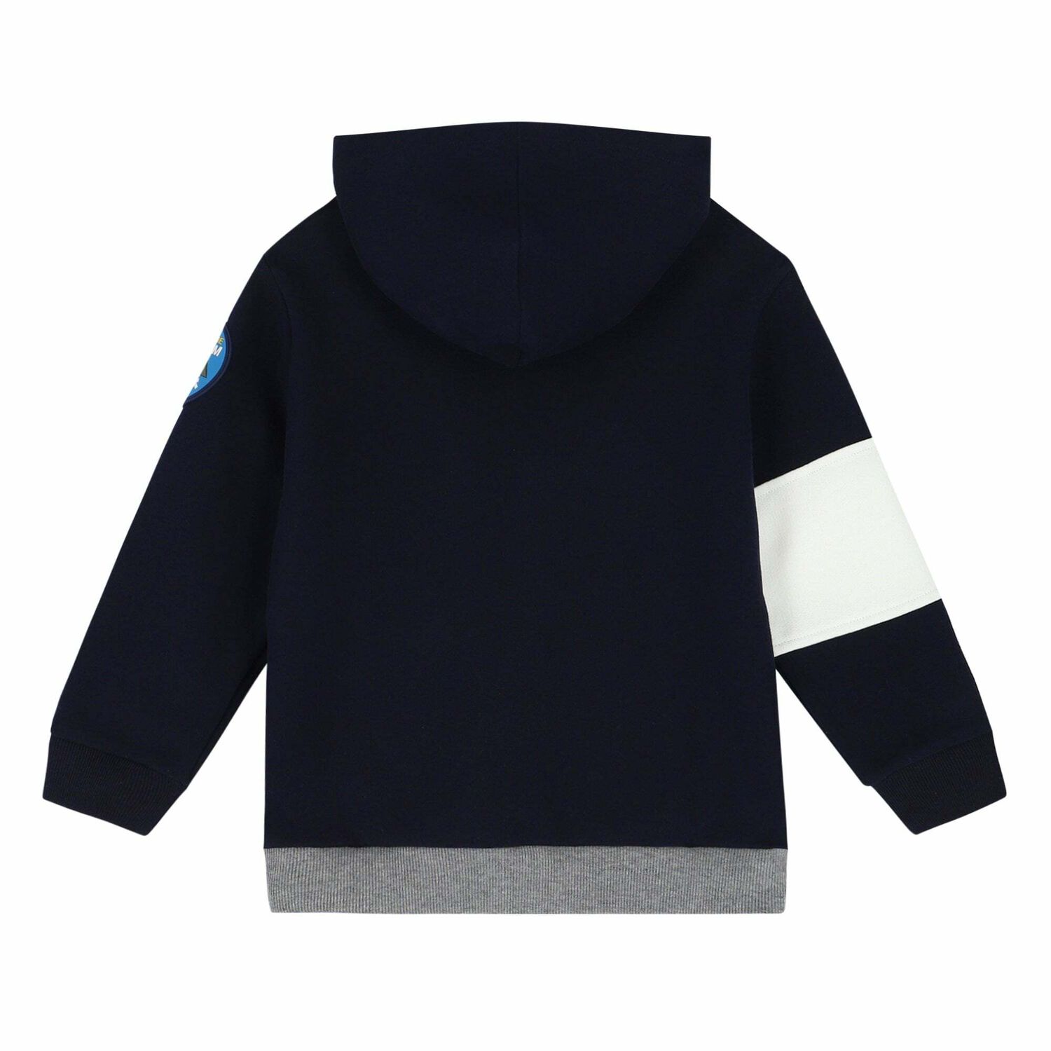 Boys Navy & Grey Zip Up Top, 1, hi-res