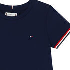 Girls Navy Logo Dress, 1, hi-res