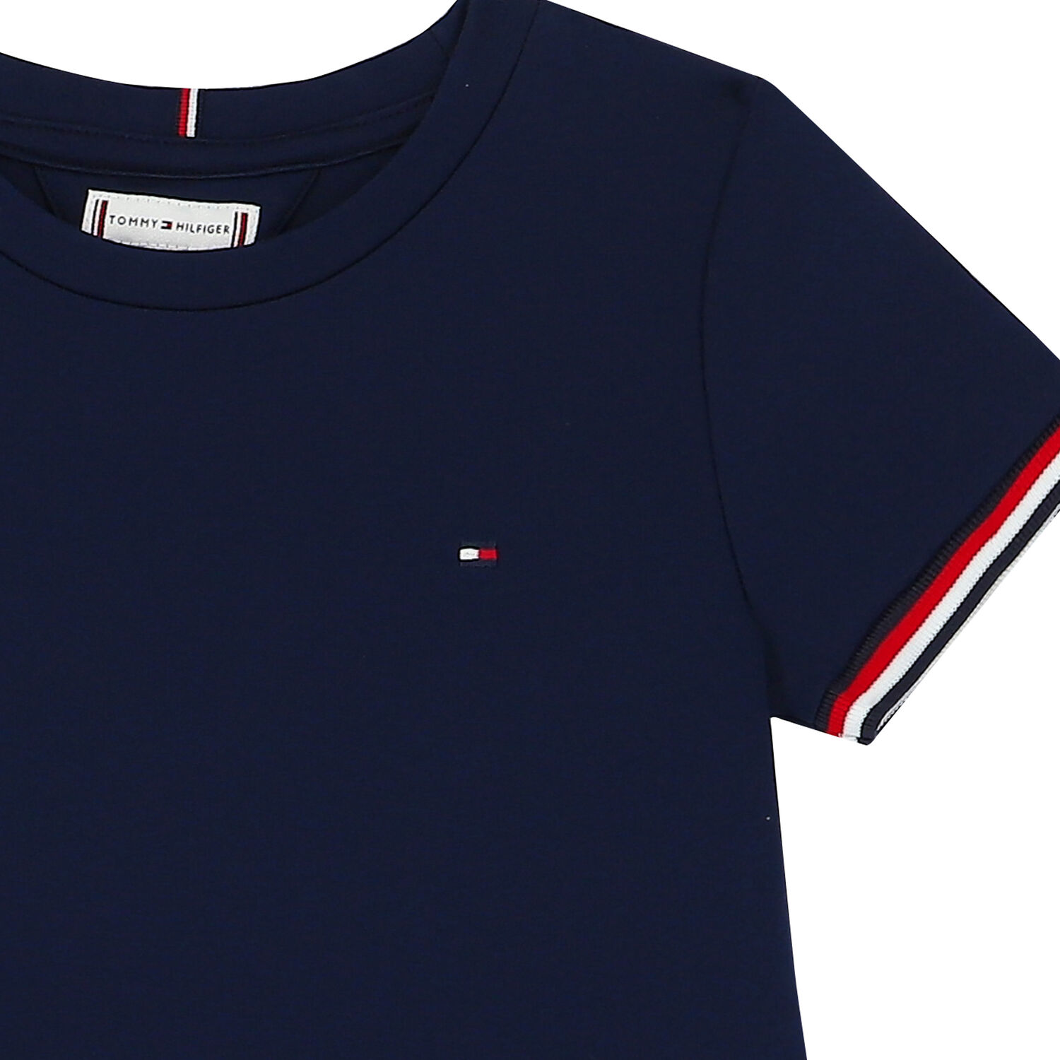 Girls Navy Logo Dress, 1, hi-res