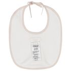 طقم بنات هدايا أفرول بالشعار باللون الأبيض, 1, hi-res